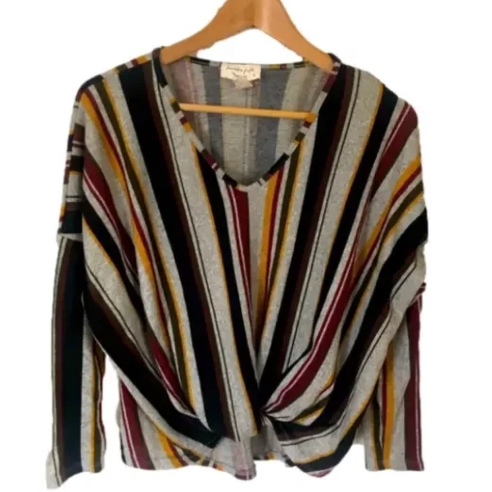 Anthropologie Lavender Field Striped Top - Small - Picture 2 of 4